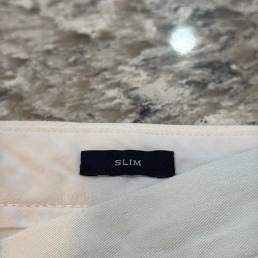 J.Crew Flex Slim Stretch Chino Pants White Men’s 33x32 NWT